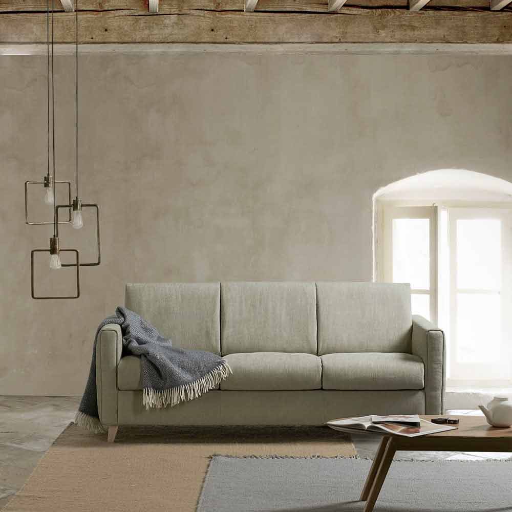 Sofácama de design moderno feito de tecido Filippo produzido na Itália