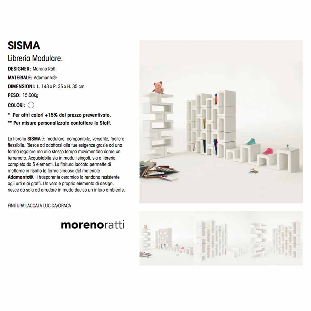 Estante modular Designer Sisma made in Italy online sale
