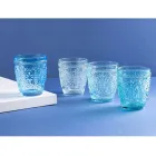 12 Copos de Água 300 ml em Copo em 4 Tons Diferentes de Azul - Cometas Viadurini