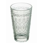 12 Copos de bebida de vidro transparente decorado para bebidas - Maroccobic Viadurini