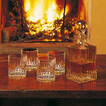 12 Copos Low Whisky ou Tumbler Water em Cristal Ecológico - Voglia