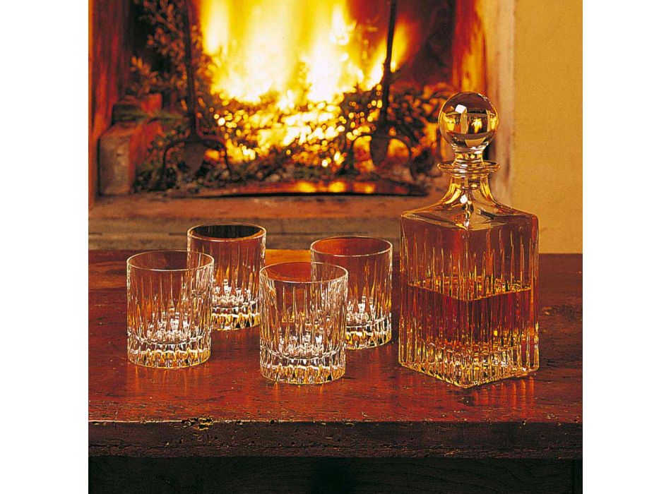 12 Copos Low Whisky ou Tumbler Water em Cristal Ecológico - Voglia