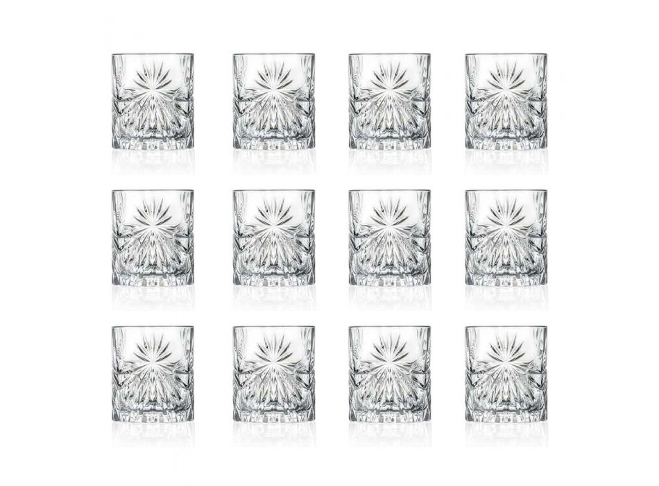 12 copos duplos antiquados com design Eco Crystal - Daniele Viadurini