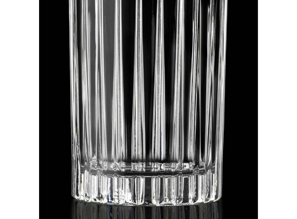 Copos altos 12 Tumbler Tall em Eco Cristal Decorado - Senzatempo Viadurini