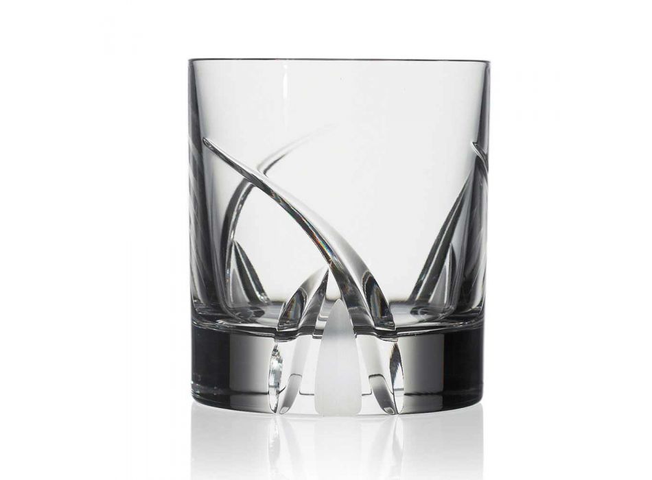 12 copos baixos em design de luxo Eco Crystal - Montecristo Viadurini