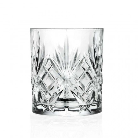 12 copos de vidro com design vintage em vidro sonoro Eco Superior - Cantabile Viadurini