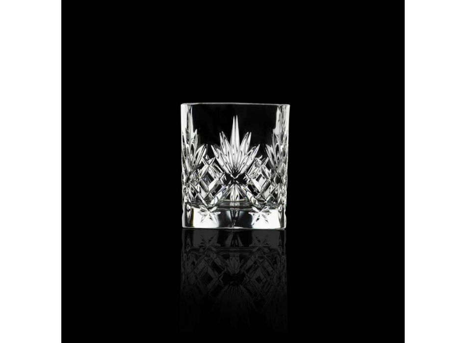 12 copos de vidro com design vintage em vidro sonoro Eco Superior - Cantabile Viadurini