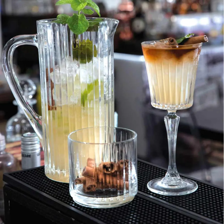 12 Copos de Vinho de Coquetel de Água Cristal Ecológica Luxo - Senzatempo Viadurini