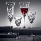 12 taças de vinho tinto em cristal ecológico de luxo sem chumbo - ciclone Viadurini
