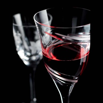 12 taças de vinho tinto em cristal ecológico de luxo sem chumbo - ciclone