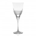 12 taças de vinho tinto em eco cristal elegante design decorado - Milito