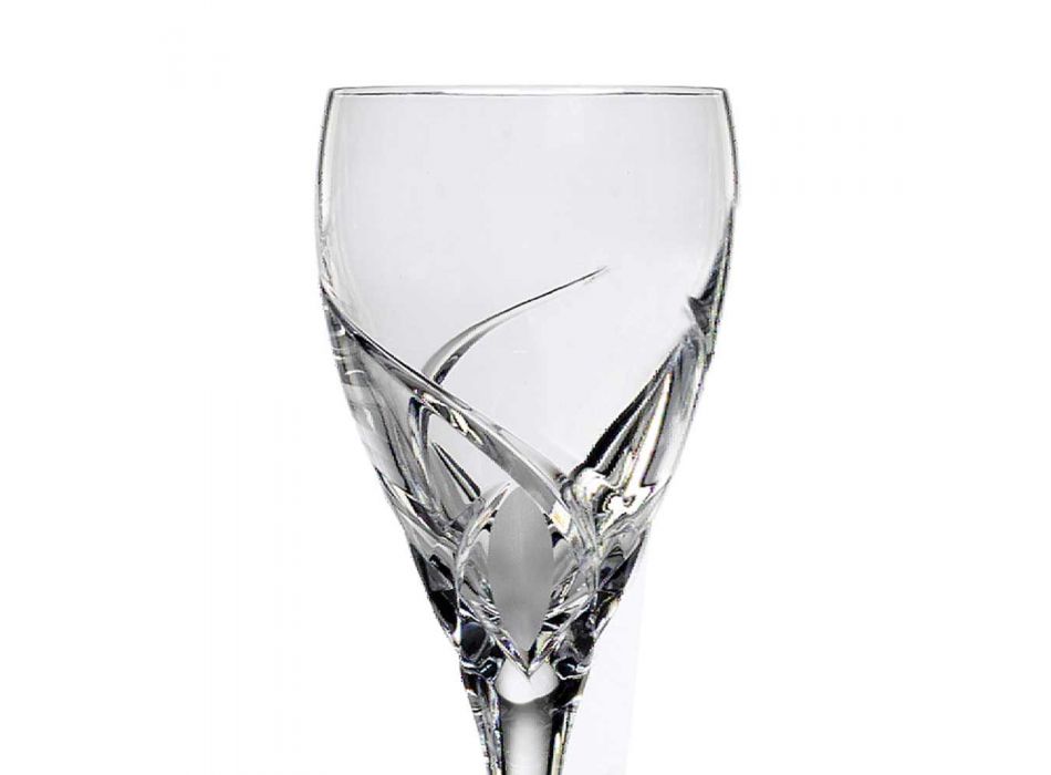 12 taças de vinho tinto em design luxuoso de cristal ecológico - Montecristo
