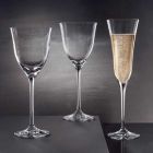12 taças de vinho tinto em design minimalista luxuoso de cristal ecológico - suave Viadurini