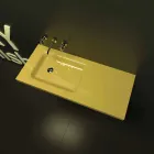 Mobília do banheiro de pia selada feita na Itália Viadurini