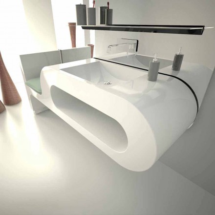 Design de pia de banheiro Garfish feito na Itália Viadurini