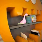 Biblioteca Moderna Hardy Made in Italy Viadurini