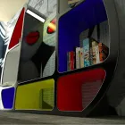 Biblioteca Moderna Shelley Made in Italy Viadurini