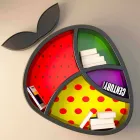 Poppy Book Shelf Design feito na Itália Viadurini