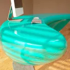 Boomerang moderno da mesa de escritório feito em Itália Viadurini