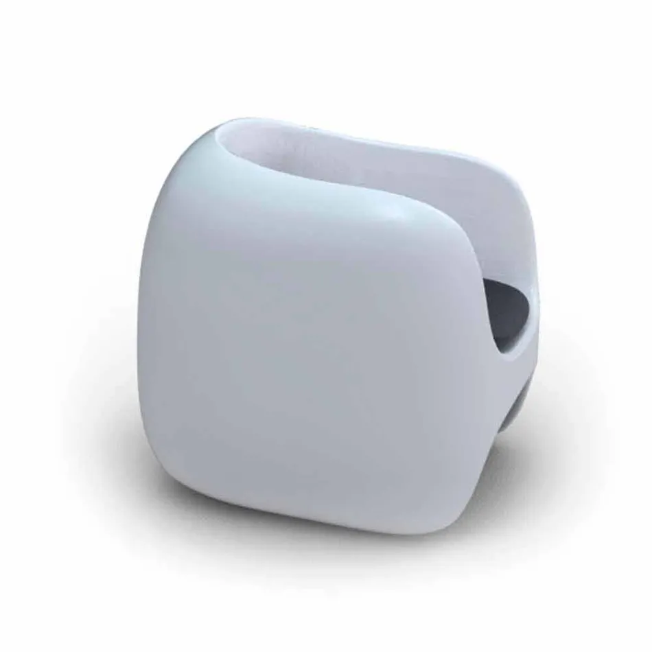 Poltrona design moderno Apple Made in Italy Viadurini