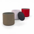 Design moderno mesa de café Superfície Sólida / pouffe Button, made in Italy