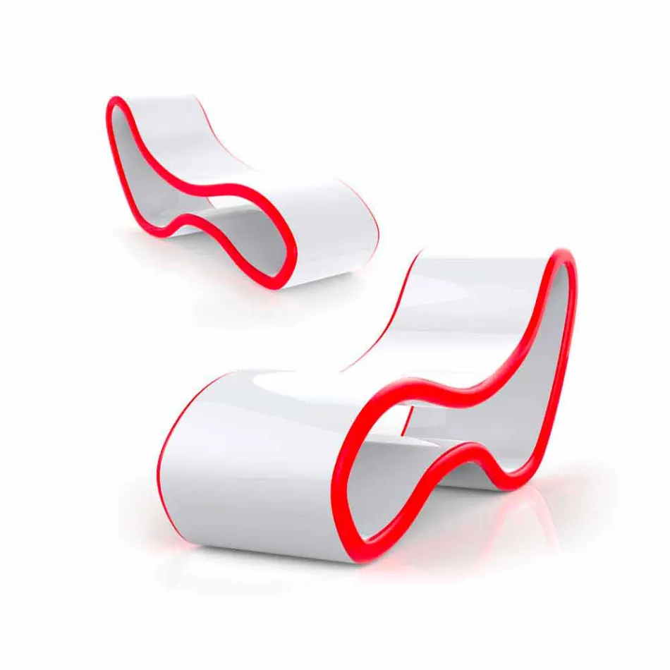 Chaise Longue Design Lory Feito na Itália Viadurini