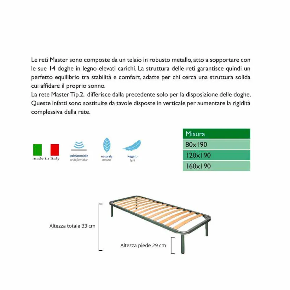 Rede Bio Conforto 1 Solteiro Viadurini
