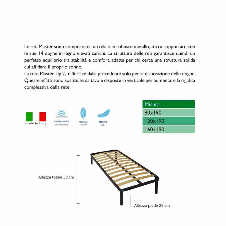 Rede Bio Conforto 1 e meio quadrado Viadurini