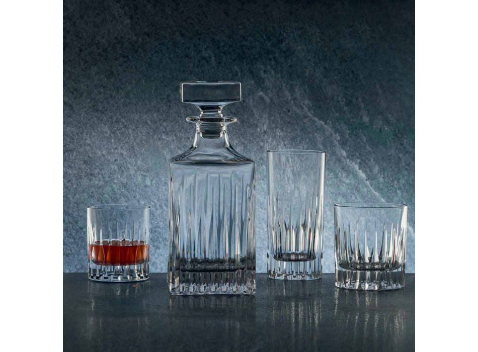 2 Garrafas de Whisky Cristal com Moagem Manual Made in Italy - Voglia