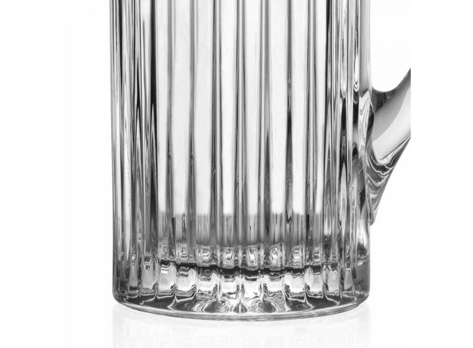 2 Jarras de Água e Bebidas em Eco Crystal Decorado com Design de Luxo - Senzatempo