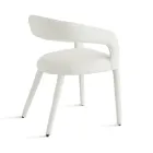 2 Poltronas Estofadas em Tecido Bouclè com Estrutura Revestida - Domenica Viadurini