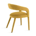 2 Poltronas Estofadas em Tecido Bouclè com Estrutura Revestida - Domenica Viadurini