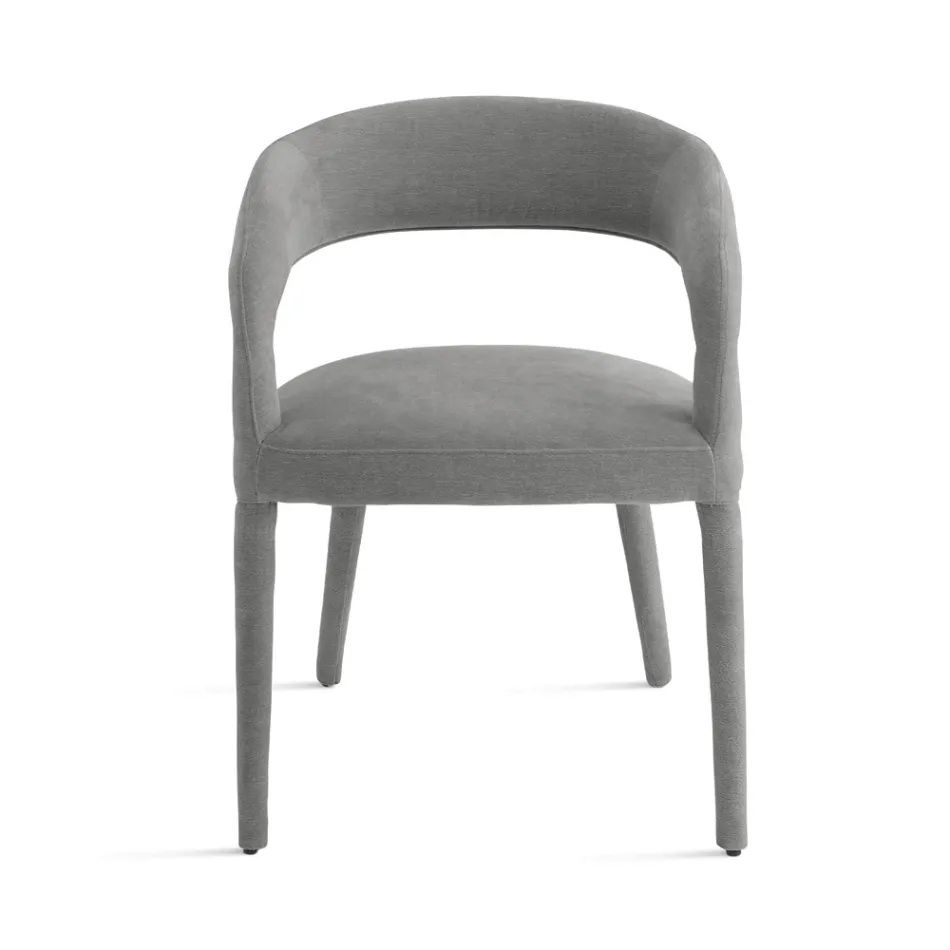 2 Poltronas Estofadas em Tecido Bouclè com Estrutura Revestida - Domenica Viadurini