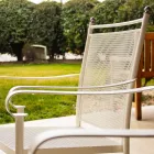 2 Cadeiras de Jardim em Metal com Design Clássico, Fabricadas na Itália - Solis Viadurini