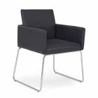 2 Cadeiras com Apoio de Braços Revestidos de Couro com Design Moderno Homemotion - Farra Viadurini