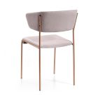 2 cadeiras com encosto envolvente em tecido Made in Italy - borboleta Viadurini
