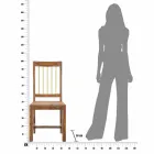 2 cadeiras de cozinha de madeira de design moderno - Sandy Viadurini