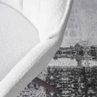 2 cadeiras de interior em metal bronze com assento em tecido Bliss - Varen Viadurini