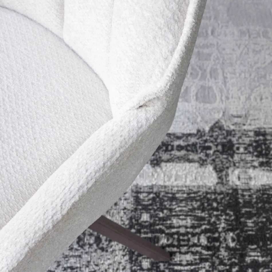 2 cadeiras de interior em metal bronze com assento em tecido Bliss - Varen Viadurini