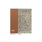 Conjunto de 2 cadeiras de metal para interiores com assento em tecido Bliss - Avenia Viadurini