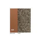 Conjunto de 2 cadeiras de metal para interiores com assento em tecido Bliss - Avenia Viadurini