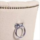 2 Cadeiras Modernas de Linho com Estrutura em Madeira Carvalho Homemotion - Barna Viadurini