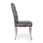 2 Cadeiras de Sala de Jantar com Assento Estofado e Estofado Homemotion - Mania Viadurini