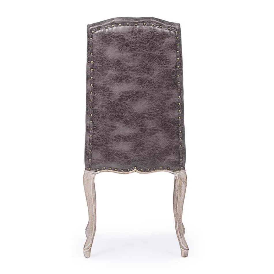 2 Cadeiras de Sala de Jantar com Assento Estofado e Estofado Homemotion - Mania Viadurini