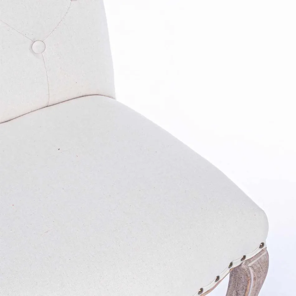 2 Cadeiras de Sala de Jantar com Assento Estofado e Estofado Homemotion - Mania Viadurini