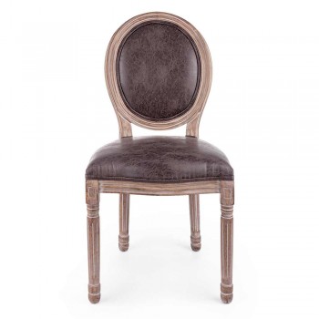 2 Cadeiras de Sala de Jantar Classic Design em Poliéster Homemotion - Dalida