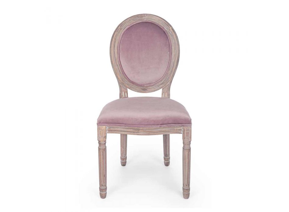 2 Cadeiras de Sala de Jantar Classic Design em Poliéster Homemotion - Dalida Viadurini
