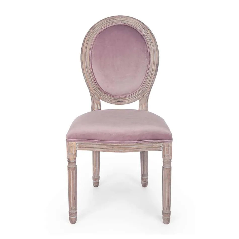 2 Cadeiras de Sala de Jantar Classic Design em Poliéster Homemotion - Dalida Viadurini