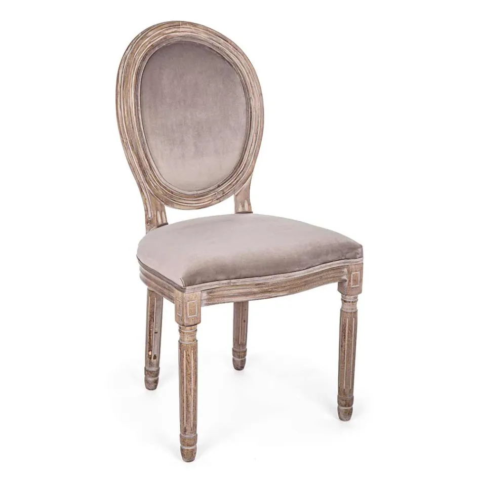 2 Cadeiras de Sala de Jantar Classic Design em Poliéster Homemotion - Dalida Viadurini