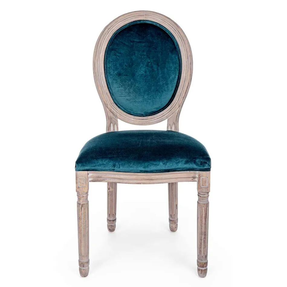 2 Cadeiras de Sala de Jantar Classic Design em Poliéster Homemotion - Dalida Viadurini